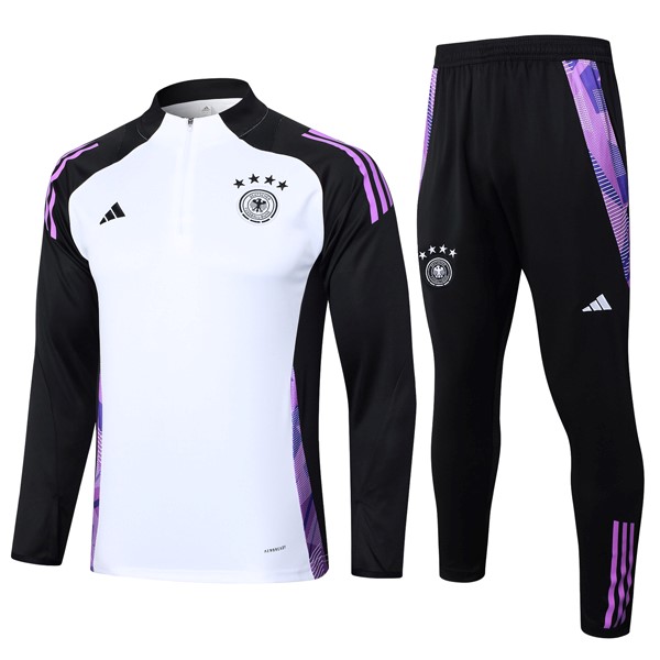 Sudadera De Training Alemania 2024-2025 Blanco Negro 3